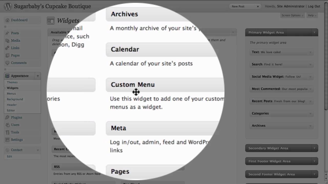 How to Add a Menu to Your WordPress Sidebar YouTube