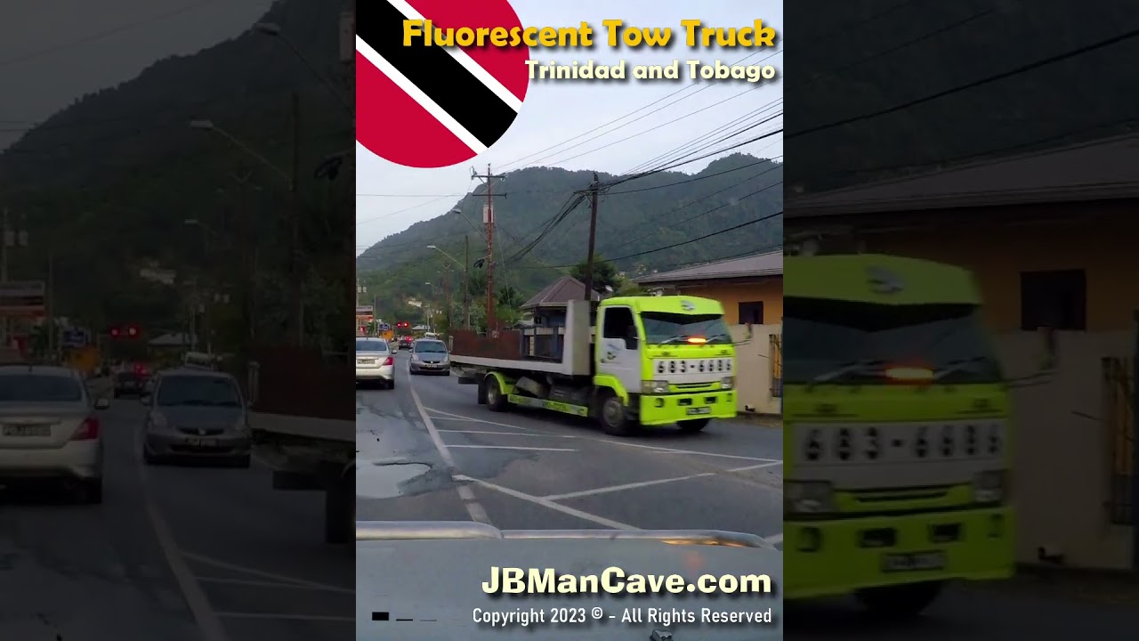 FLORESCENT FLATBED TOW TRUCK Trinidad and Tobago JBManCave.com 