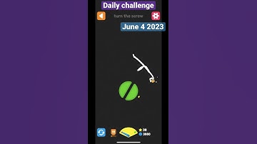 Squiggle drop - daily challenge June 4 | turn the screw #applearcade #squiggledrop