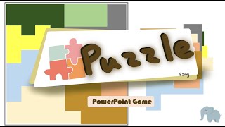 【PowerPoint Game】拼圖遊戲一定要玩！簡單又能快速複習 Puzzle PowerPoint Game screenshot 3