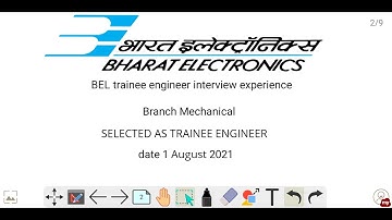 BEL Trainee Engineer interview experience question and answer | Project Engineer| Bharat Electronics