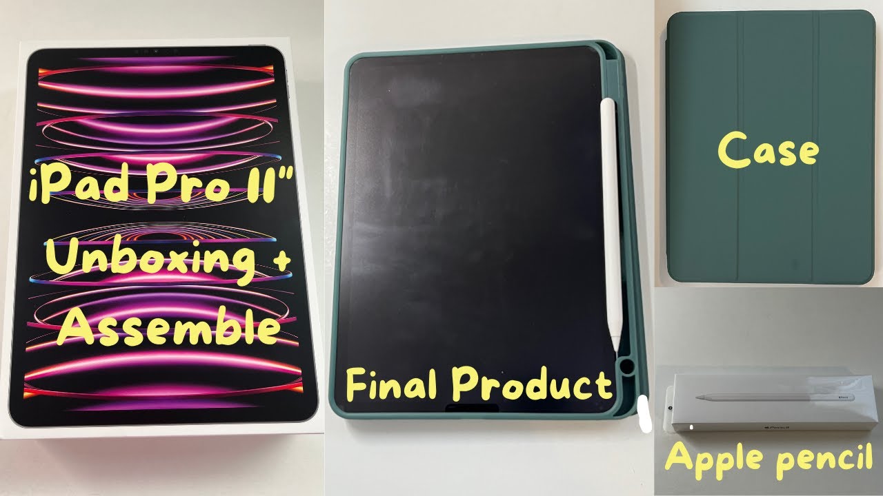 iPad Pro 11" 4th gen UNBOXING & ASSEMBLE!!! + Apple Pencil 2nd gen ...