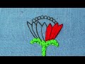 easy flower stitch embroidery designs - amazing handmade flower making idea with needle and thread