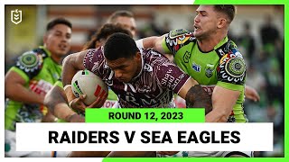 Nrl Highlights  Canberra Raiders V Manlywarringah Sea Eagles  Nrl Round 12   Match Replay