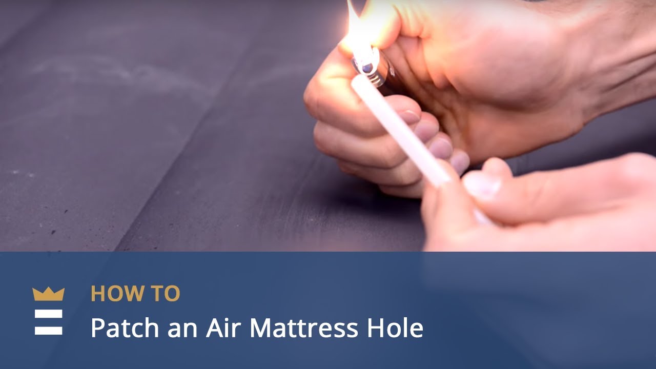 How To Patch An Air Mattress Hole Youtube