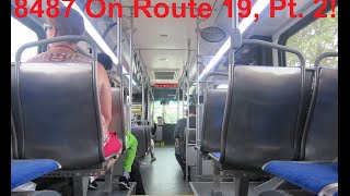 NeoplanDude | SEPTA 2011 New Flyer DE40LFR #8487 On Route 19 To Torresdale Station, Part 2!
