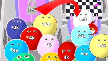 Into The Crowd | Cry 😭 Jelly 2048 ball into the crowd video games Trailers Gameplay Android, iOS #5
