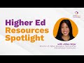 Higher Education Resources Spotlight with SchoolHouse Connection