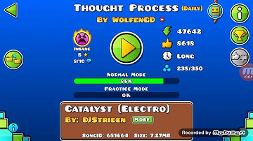 DAILY LEVEL 99# | Geometry Dash 2.1 - Thought Process by WolfenGD | DenysflooYT XD