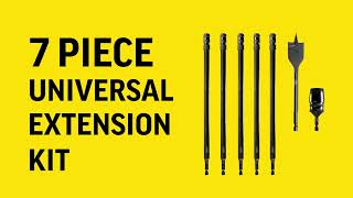 Electricians 7 Piece 300mm 1/4in Pro Lock Locking Extension Bar Kit | 20s ad | Alpha Tools Australia