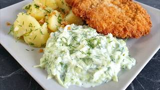 Przepyszna MIZERIA po kaszubsku ⭐ szybka i tania surówka z zielonego ogórka 🥒 do obiadu mięsa grilla
