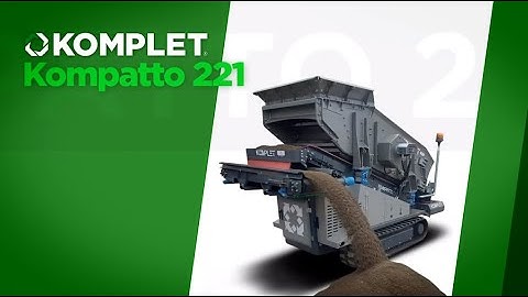 Komplet Kompatto 221 Vibrating Screener