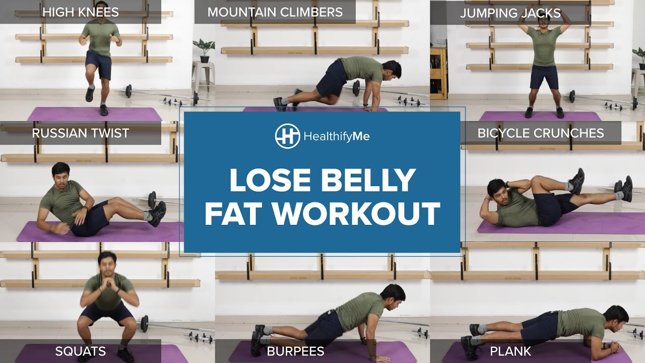 LOSE BELLY FAT WORKOUT | Lose Belly Fat Exercise 10 Minutes | Belly Fat