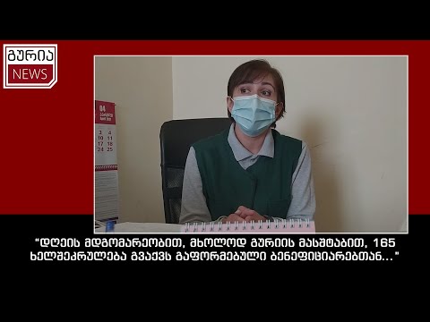 \"დღეის მდგომარეობით, მხოლოდ გურიის მასშტაბით, 165 ხელშეკრულება გვაქვს გაფორმებული ბენეფიციარებთან..\"