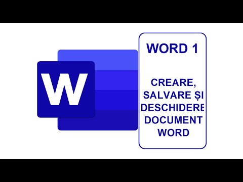 Video: Cum Se Deschide și Se Salvează Un Document