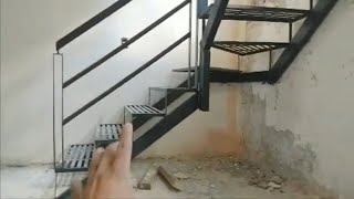 Como elaborar escalera con giro a 90°