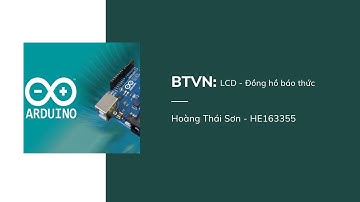 BTVN: LCD - Đồng hồ báo thức