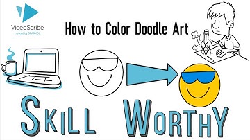 How to Color Doodles in Adobe Illustrator | Coloring Doodles | Whiteboard Animation | VideoScribe