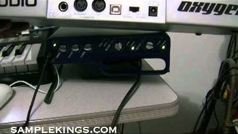 Pro Tools M-BOX 2 Instructional DVD: midi input setup mics  from samplekings.com