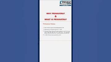 Why oracle Primavera | What is Primavera | Project Management Tools