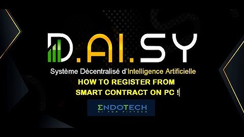 #DAISY HOW TO REGISTER FROM SMART CONTRACT ON PC WITH TRON LINK