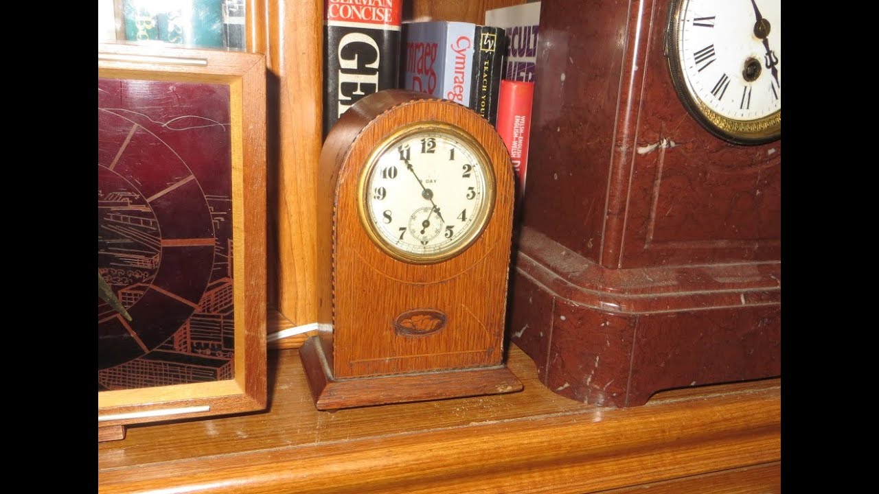 American 8 day clock of unknown make. - YouTube