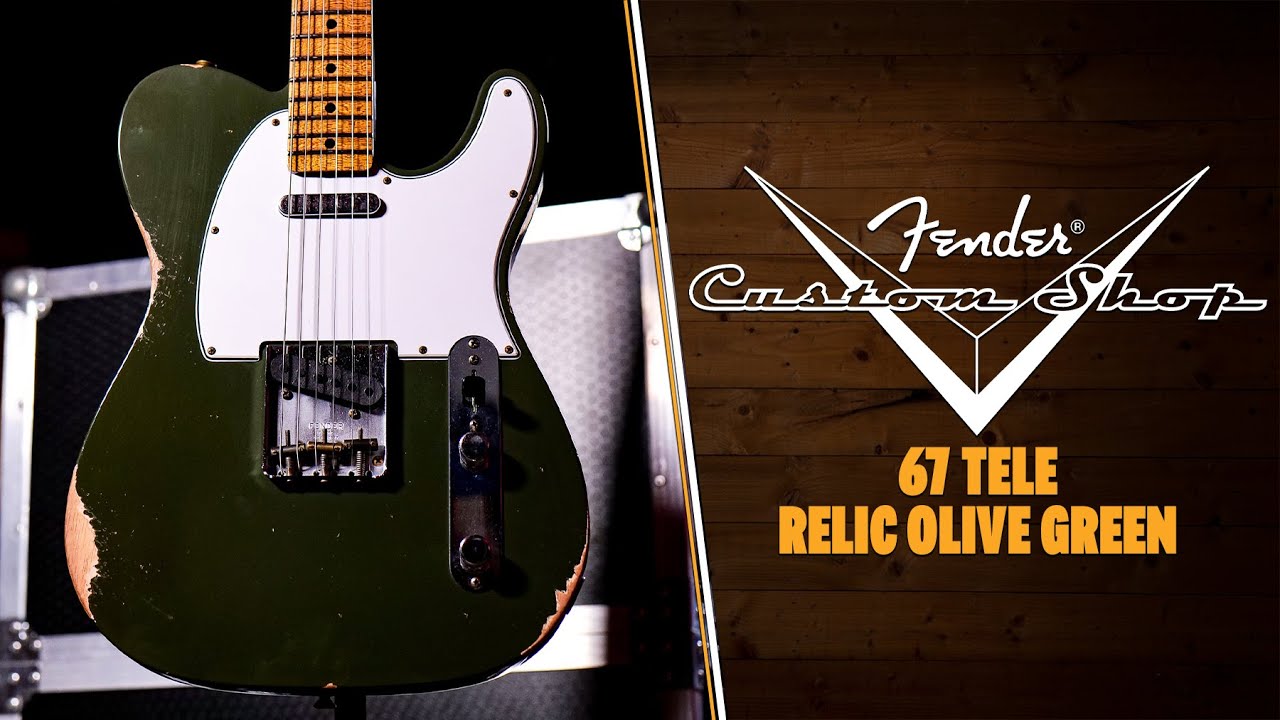 Fender Custom Shop 67 Tele - Relic Olive Green