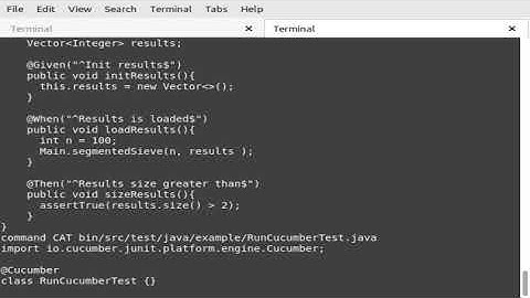 Testing {{ java maven failsafe cucumber junit5 }} sieve segment cli