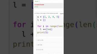 🚀 NPTEL Python for Data Science | Week 2 Assignment Answers + Explanations 🔥 #Shorts