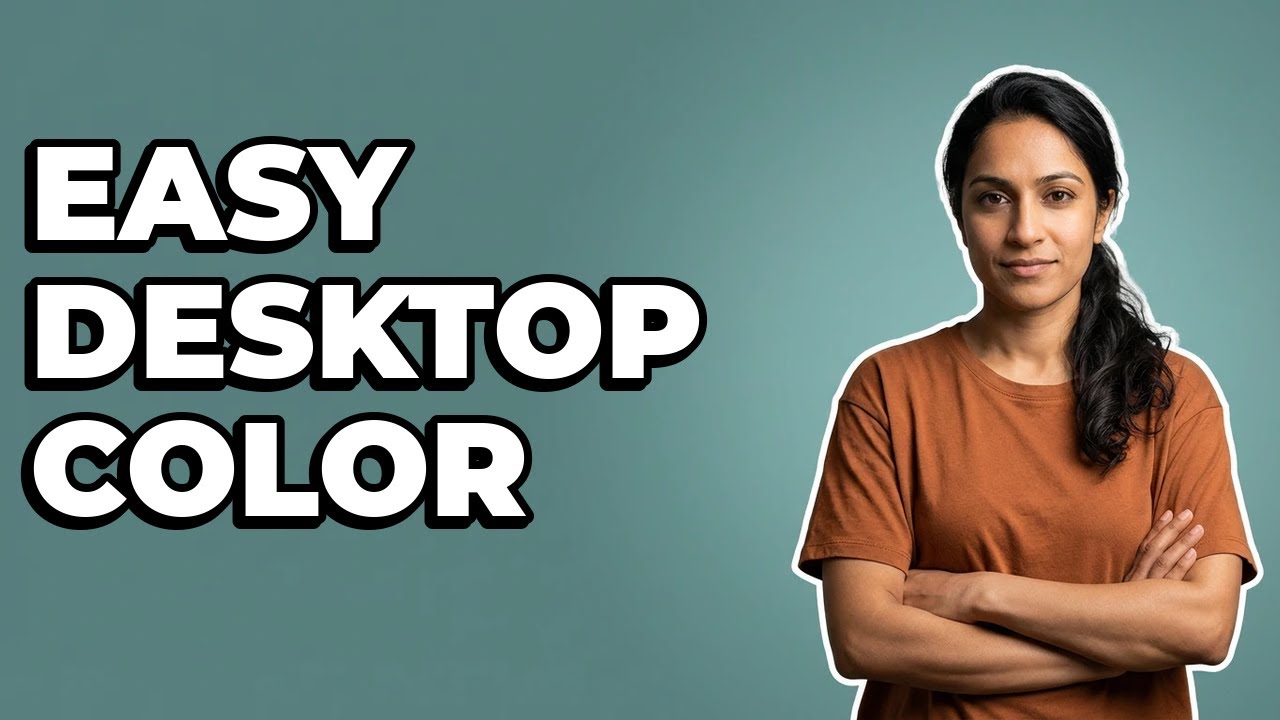 How Can I Customize My Desktop With A Plain Background Color?