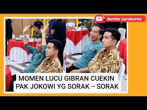 Nobar Bareng Gibran, Pak Jokowi Malah Dicuekin ! Sorak - Sorak Sendiri, Gibran Diam Tanpa Ekspresi