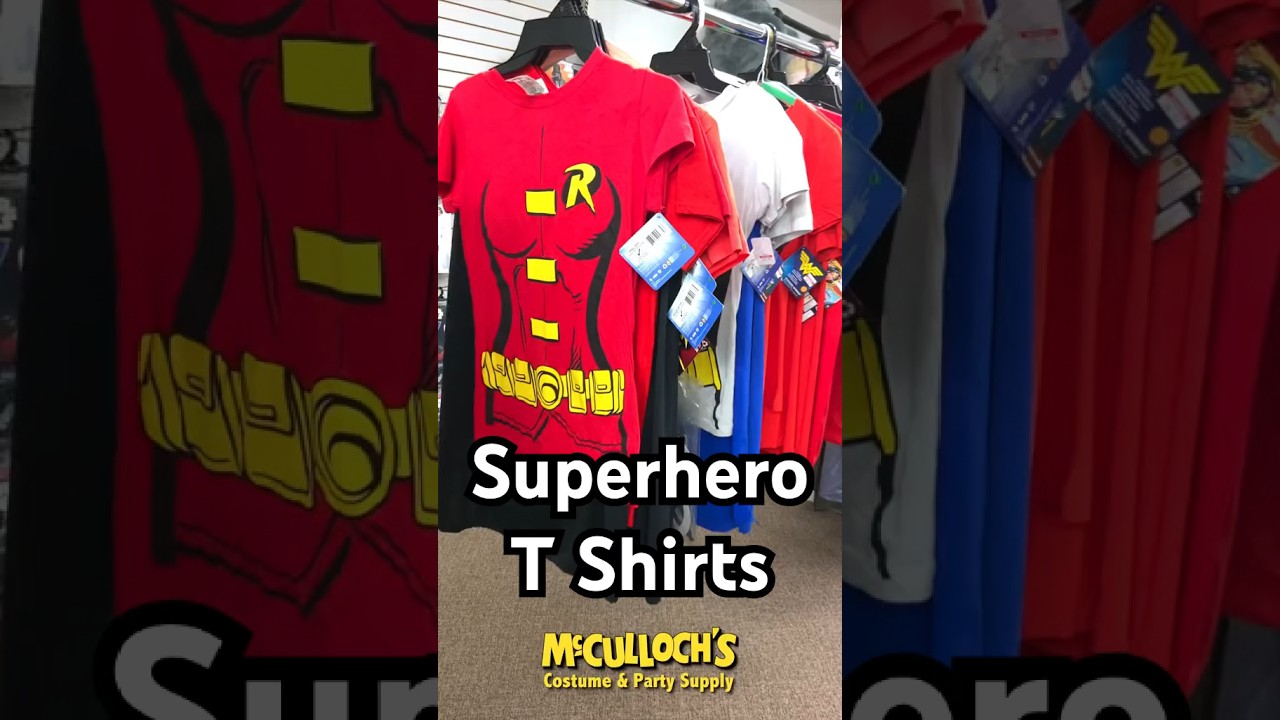 DC and Marvel Superhero T Shirts. 