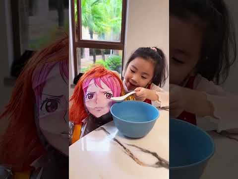 小路飞给假人喂饭#海贼王 #路飞