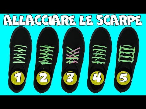 Come allacciare le scarpe in 5 metodi diversi | Tutorial