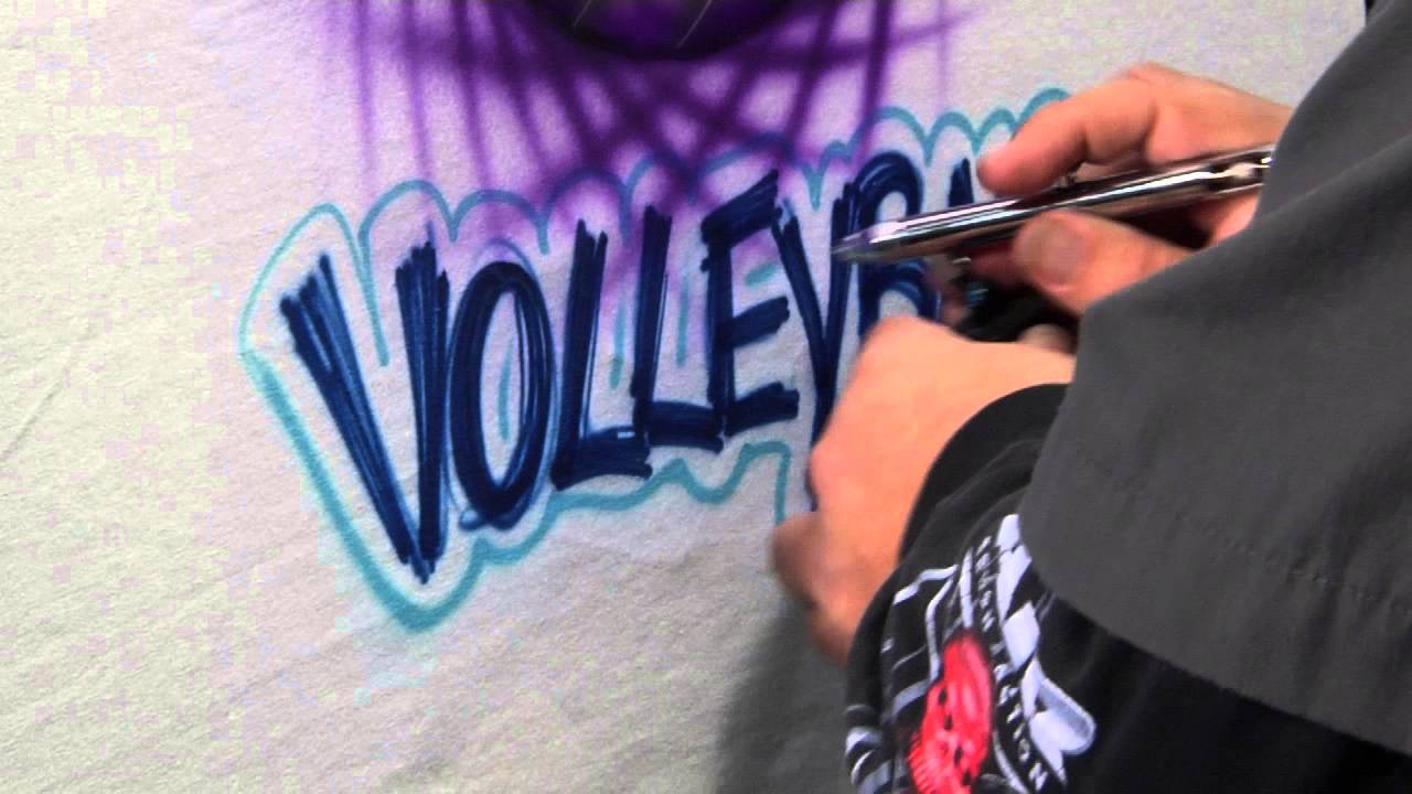 dagsorden I nåde af desillusion TOP SELLING AIRBRUSHED T-SHIRT DESIGN: VOLLEYBALL BY LEGEND, TERRY HILL -  YouTube