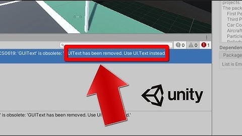 حل مشكلة GUIText has been removed Use UI Text  في يونتي | solve  error GUIText is obsolete in Unity
