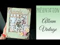 Presentation album photo nature vintage  action  un tuto   chat scrap 