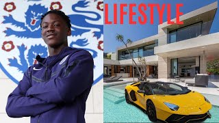 Kobbie Mainoo Lifestyle ★ 2024; Networth, Age, England DEBUT, Skills, Goals, Awards, and Biography.