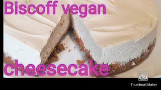 Vegan Biscoff cheesecake