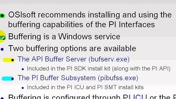 OSIsoft: Introduction to distributed interfaces and buffering. v3.4.375