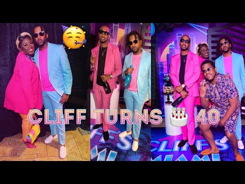 Miami Vice Themed Birthday Party | Cliff Turns 40 MIAMI VYBE STYLE Miami Vice Themed Birthday Party | Cliff Turns 40 MIAMI VYBE STYLE