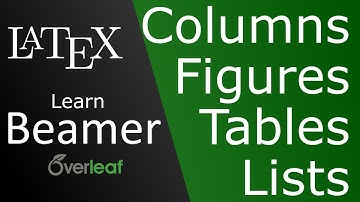 Figures, columns, list and tables - Part 3 - Beamer LaTeX course