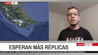 SISMO en USHUAIA y ALERTA DE TSUNAMI en PUNTA ARENAS