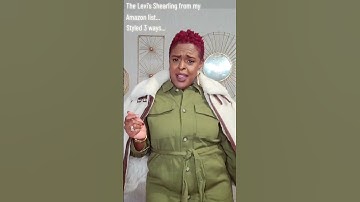 How to Style | Levi Shearling Jacket #shorts