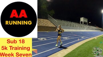 SUB 18 Minute 5k Training WEEK SEVEN- 5k Track Race