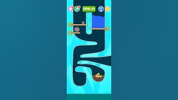 save the fish Level 33 - mobile game/fishdom #shorts