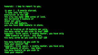Hamurabi for the Commodore PET\Commodore CBM