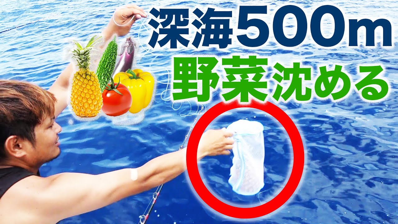 What happens when you submerge vegetables 500m into the ocean