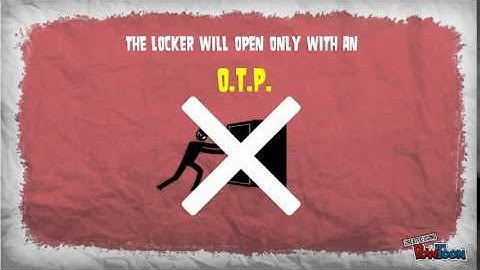 Locker security system using O.T.P. authentication