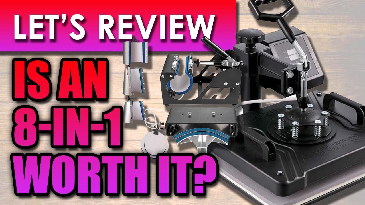 Beginner Heat Press? Vevor 8 in 1 heat press machine from  - Assembly  and Review! 